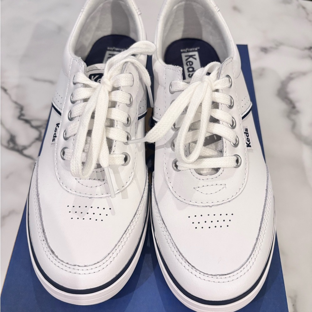 Keds White Leather Sneakers - Picture 2 of 4